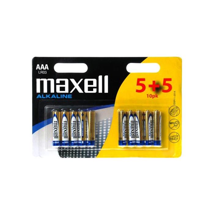 Blister de 10 piles alcaline "5+5" lr03 micro aaa 790254.00.cn