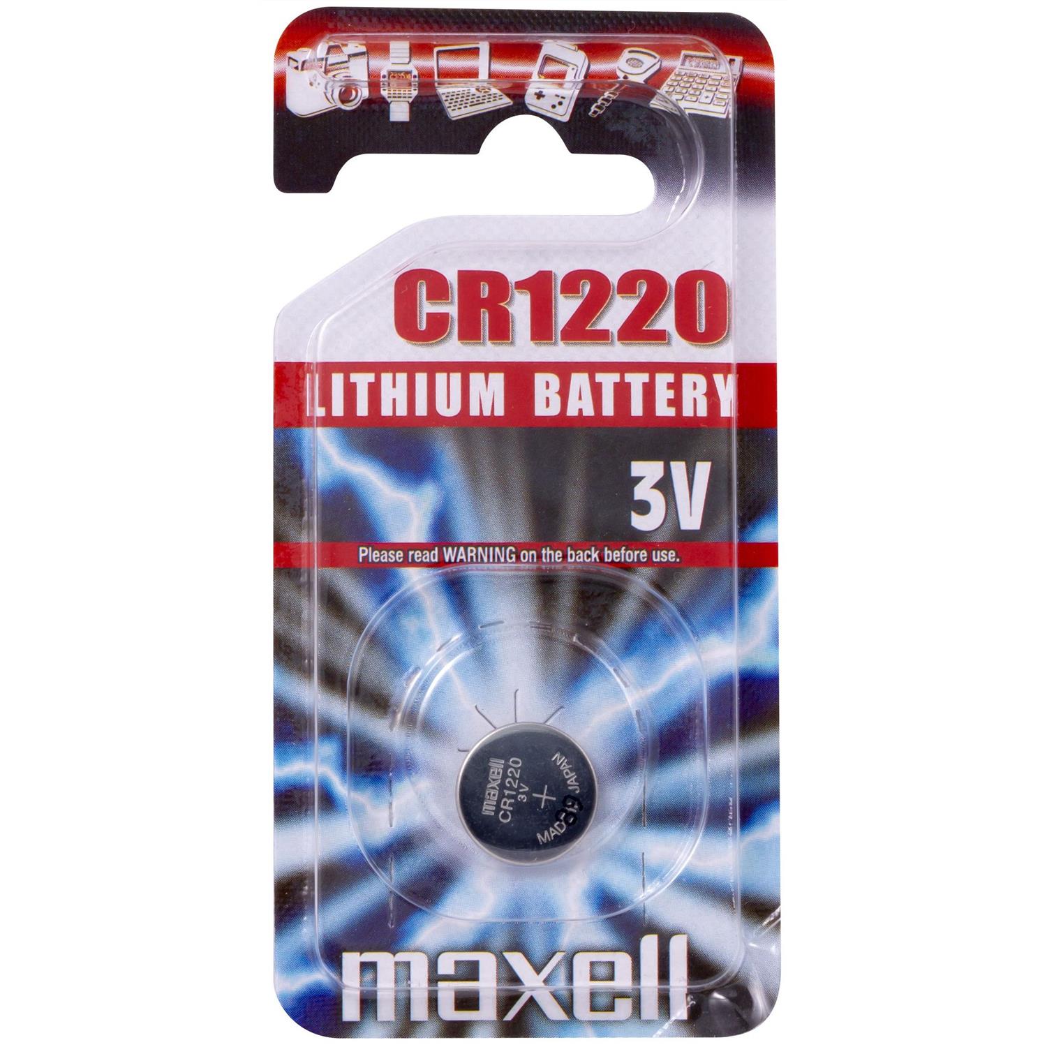 Blister de 1 pile bouton lithium cr1220 3v 11238200