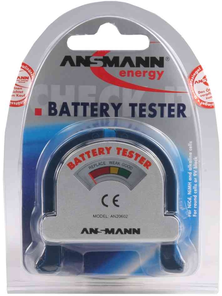 Ansmann testeur de piles alcalines nicd nimh format poche 4000001