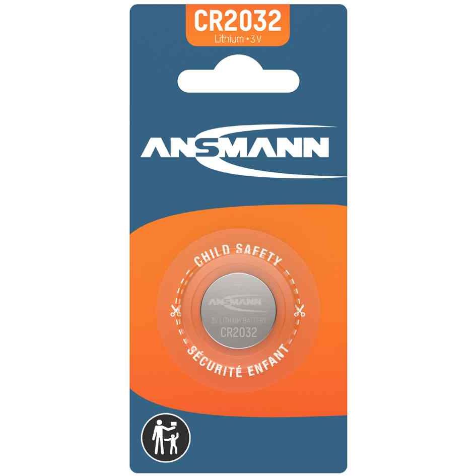 Ansmann pile bouton en lithium cr2032 3v 5020122