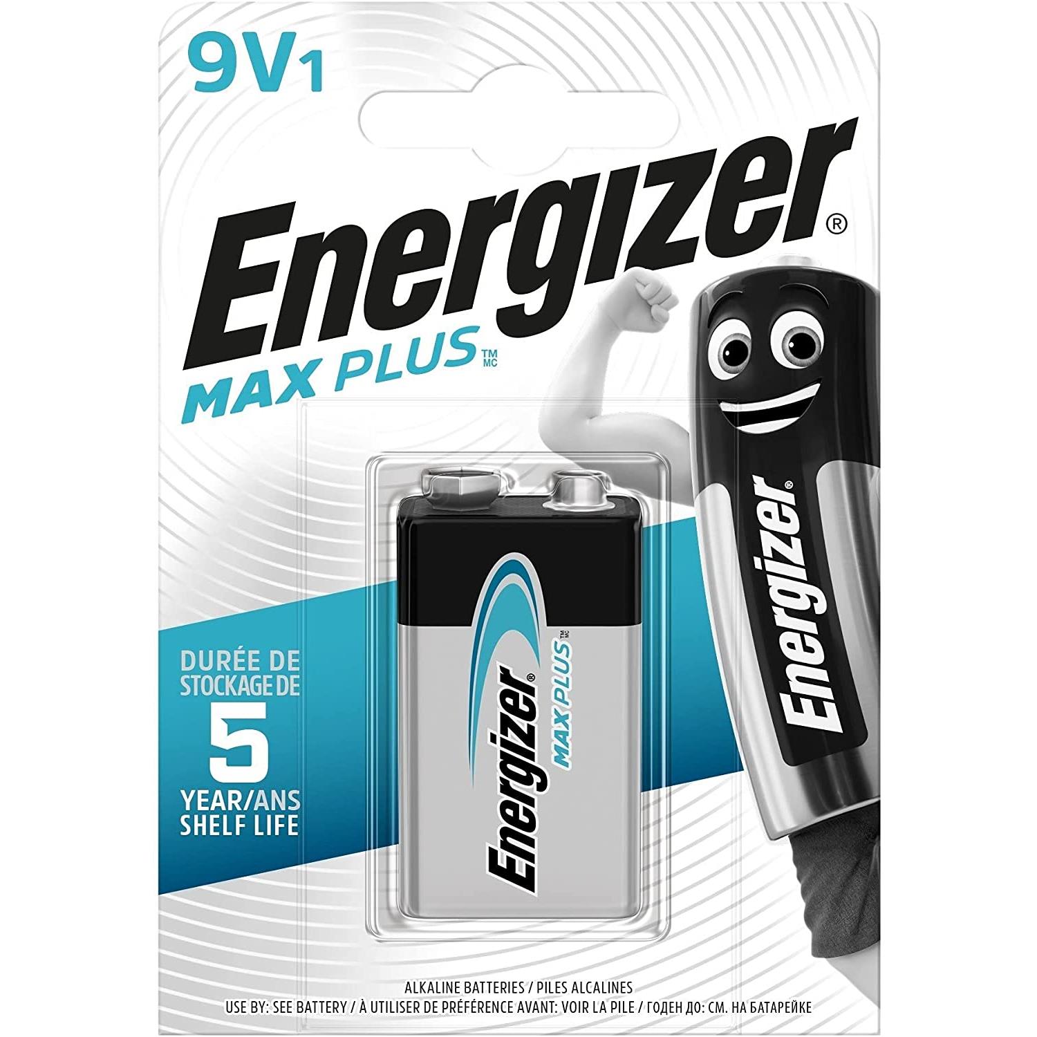 Energizer blister de 1 pile carrÃ maxplus 9v 6lr61 e-block e301323300