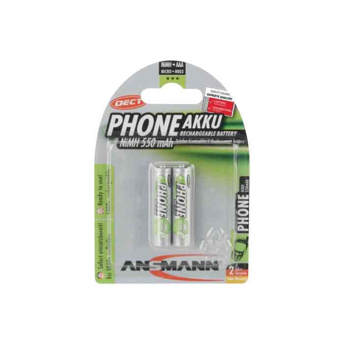 Ansmann pile rechargeable nimh maxe micro aaa 550mah 5035523