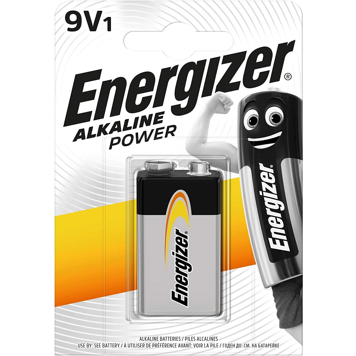 Energizer blister de 1 pile alcaline power 6lr61 9v e300127700