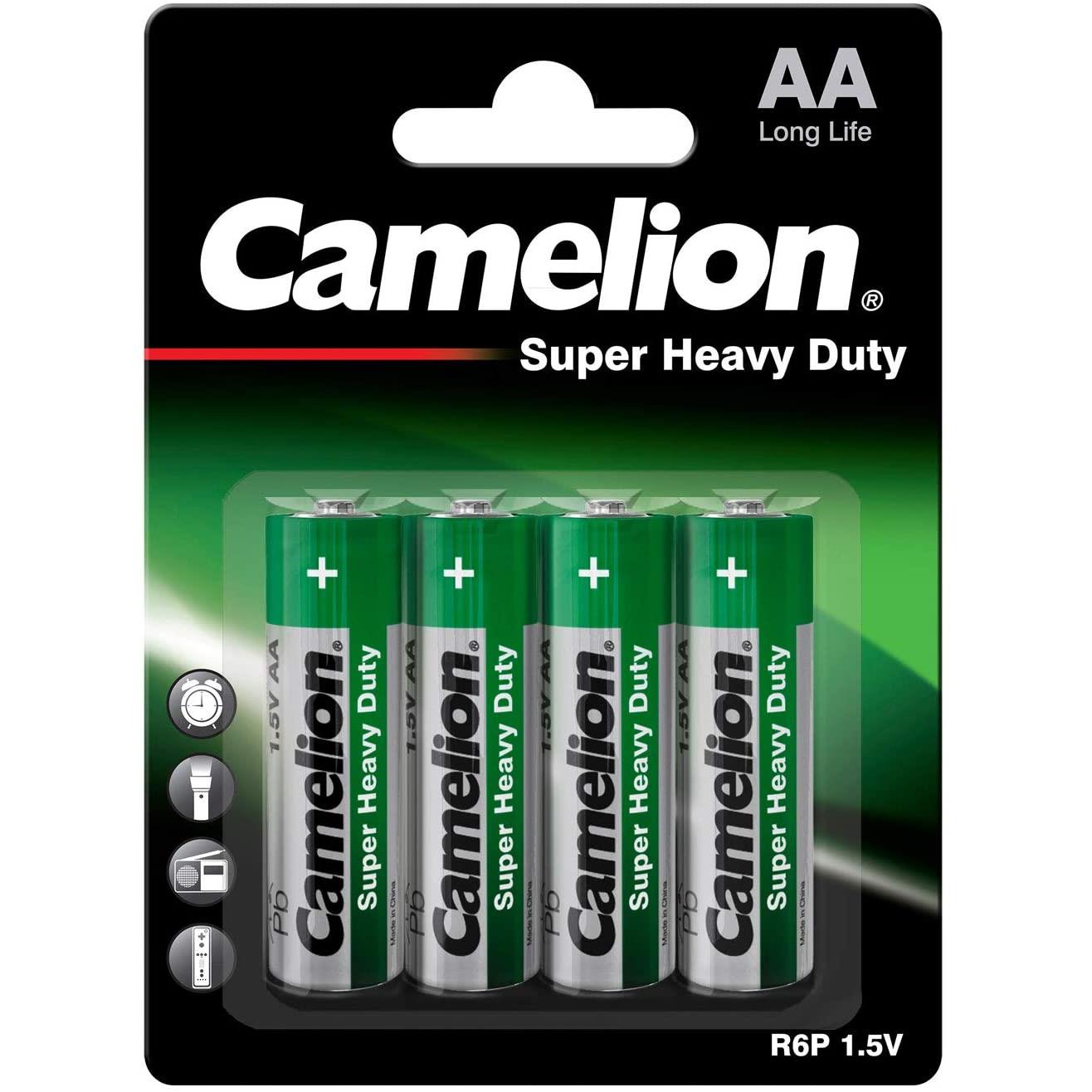 Camelion pack 4 piles super heavy duty r06 mignon aa 10000406