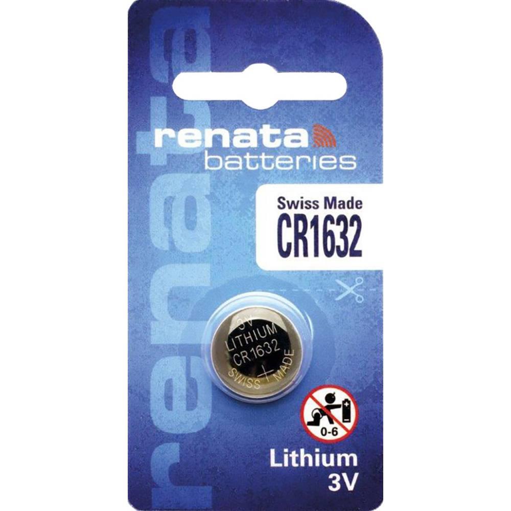 Renata blister de 1 pile bouton lithium cr1632 3v 137mah x703585