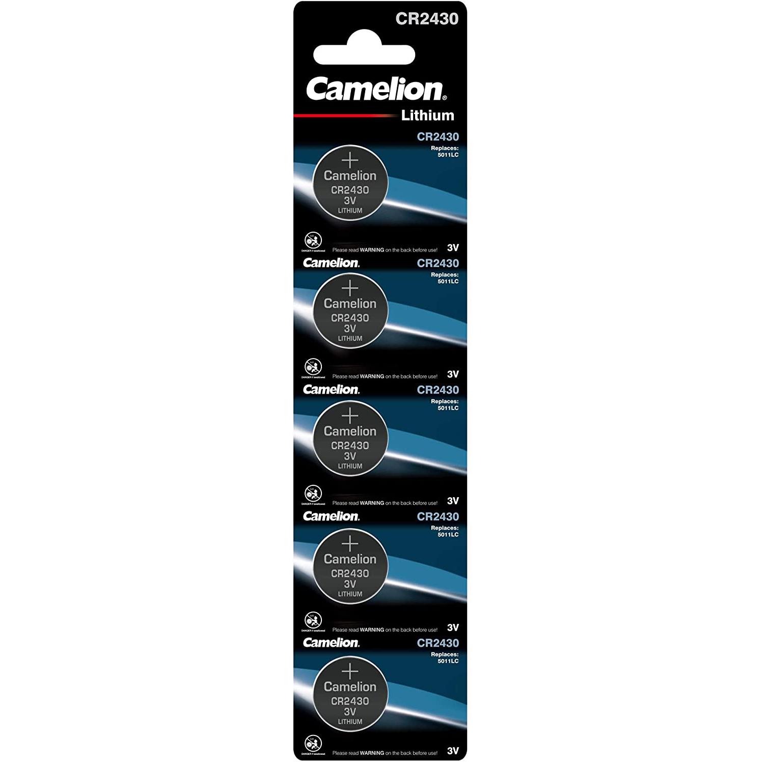 Pack de 5 piles lithium bouton cr2430 3v 13005430