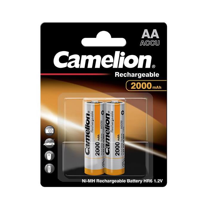 Camelion blister de 2 batteries rechargeable r06 / aa / 2000mah 12v 17020206
