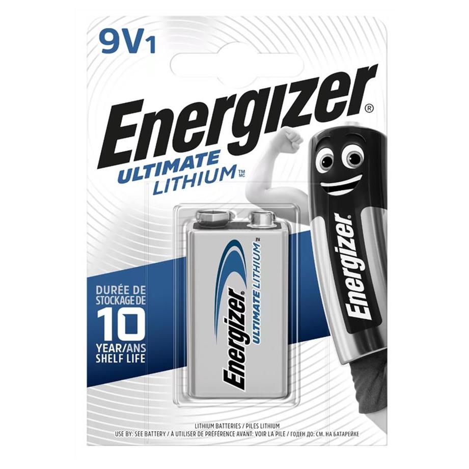 Blister de 1 pile ultimate lithium l522 e-block 9v 332872