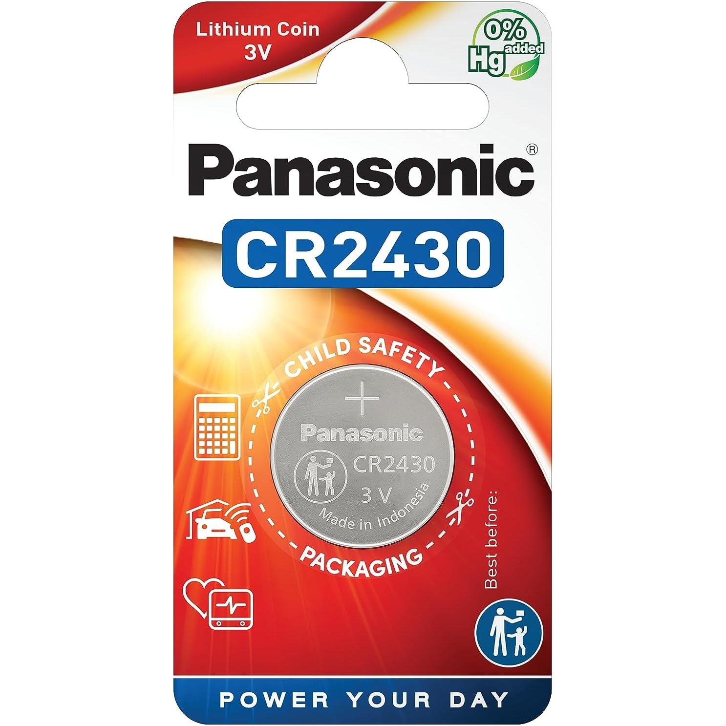 Panasonic blister de 1 pile lithium cr2430